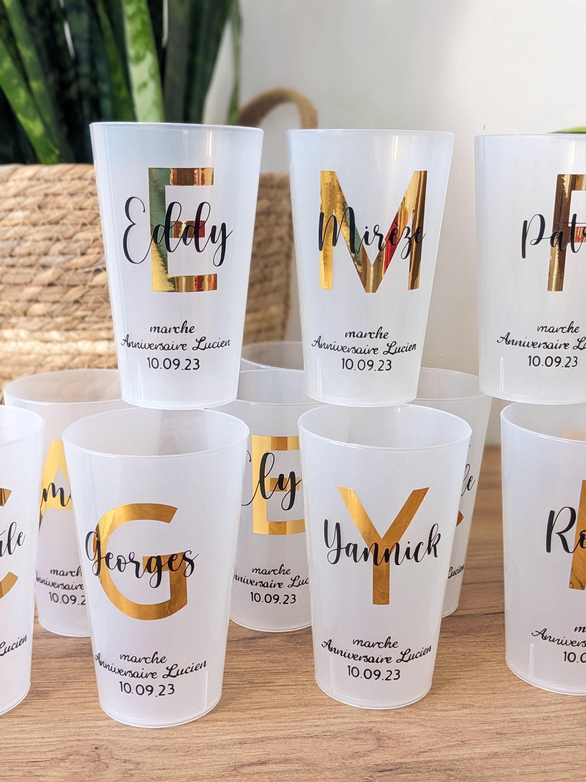 gobelets personnalisés réutilisables