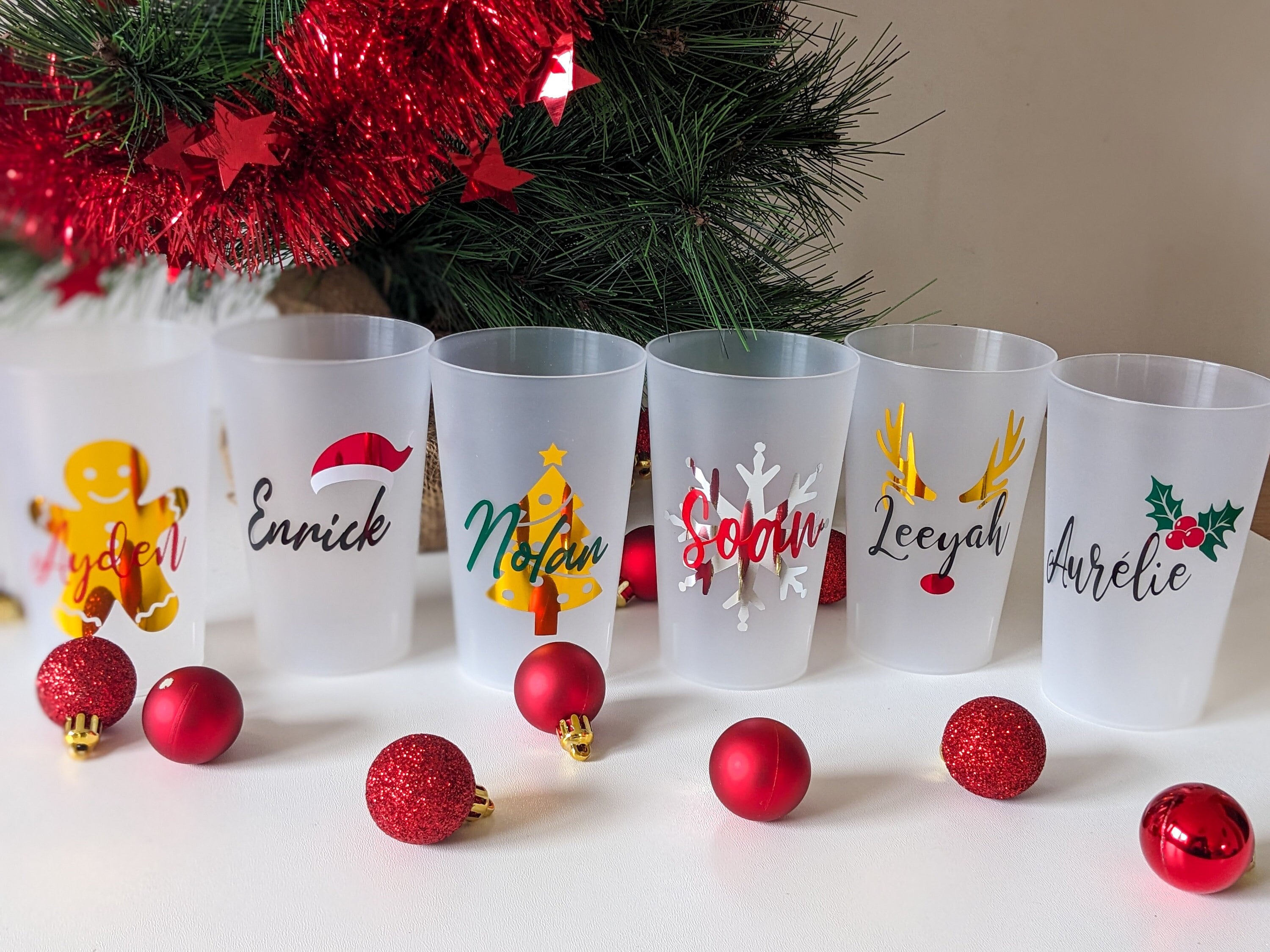 gobelets personnalisés noël