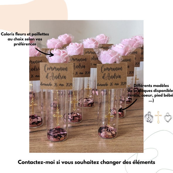 cadeau invité baptême éprouvette personnalisée première communion fiole cadeau invité mariage décoration souvenir cadeau invité anniversaire