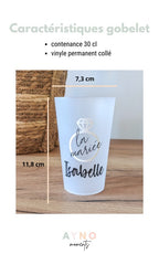 gobelet personnalisé evjf accessoires personnalisés future mariée cadeau invité evjf décoration personnalisée gobelet anniversaire mariage