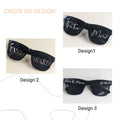 Lunettes personnalisées mariage accessoire photo evg stickers branche lunettes soleil homme personnalisées anniversaire lunette soleil coeur