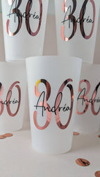 gobelet personnalisé anniversaire 18 ans verre personnalisé mariage cadeau invité décoration personnalisé anniversaire gobelet réutilisable