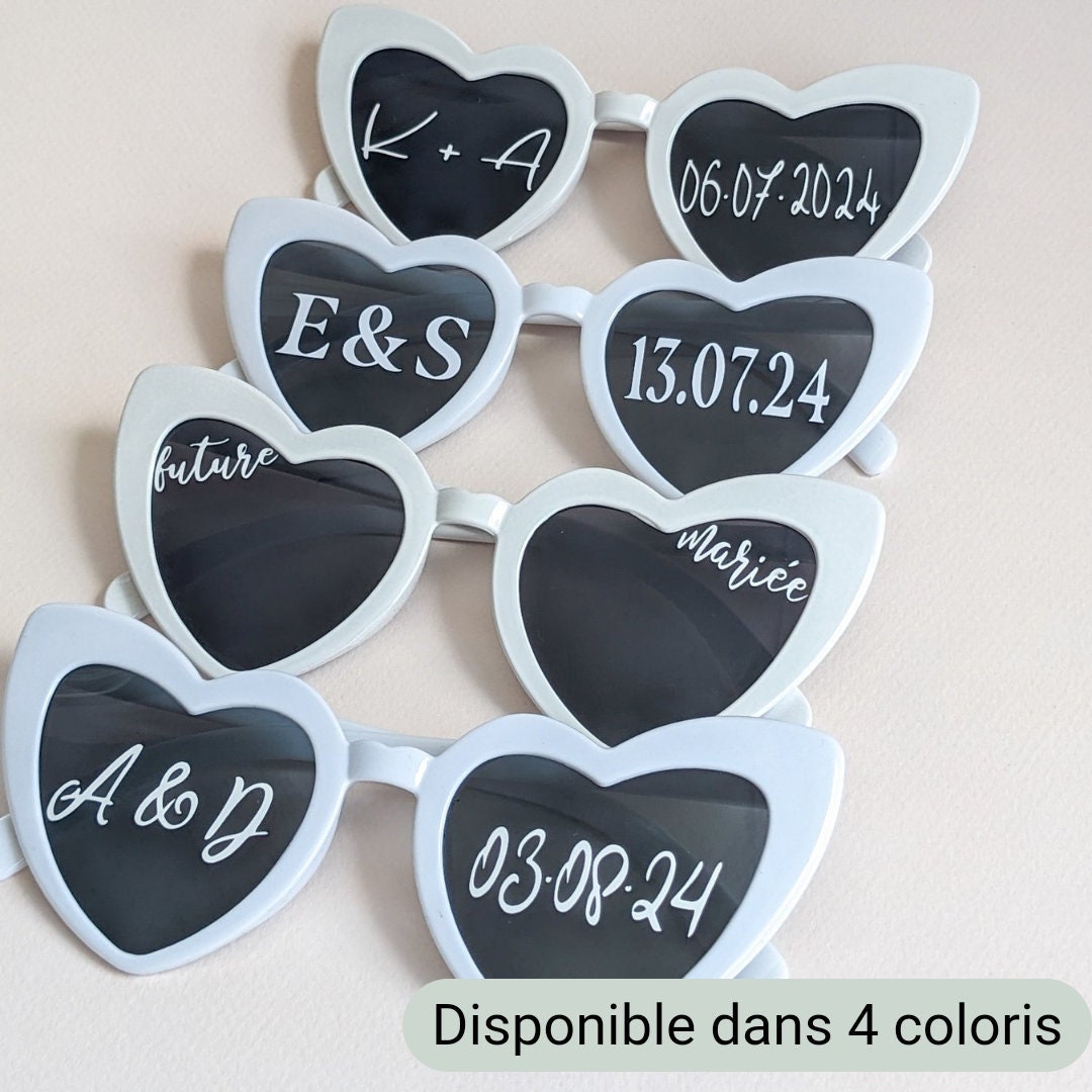 lunettes coeur mariage