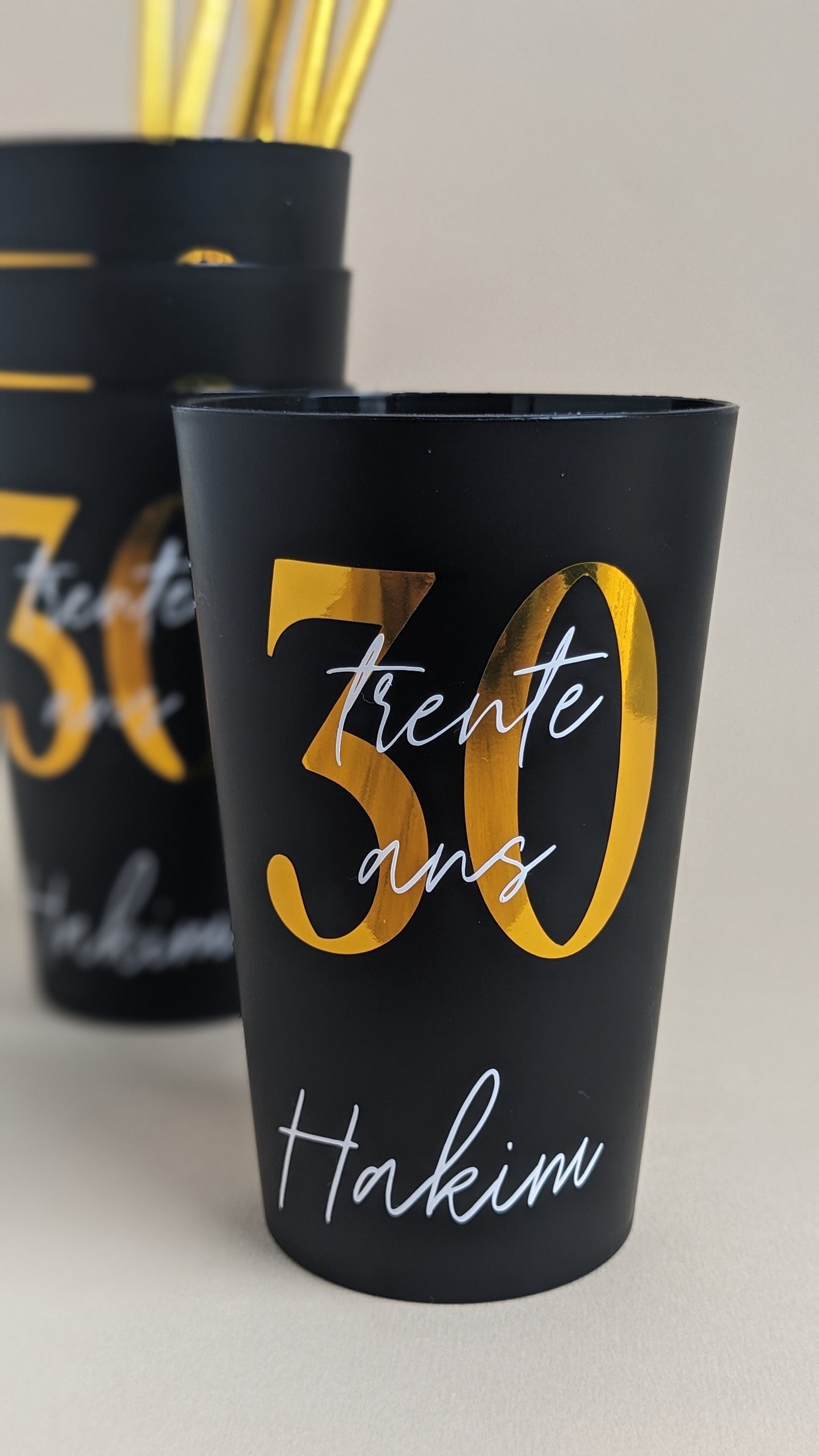 gobelet personnalisé anniversaire cadeau invité décoration personnalisable anniversaire gobelet réutilisable ecocup mariage gobelet homme