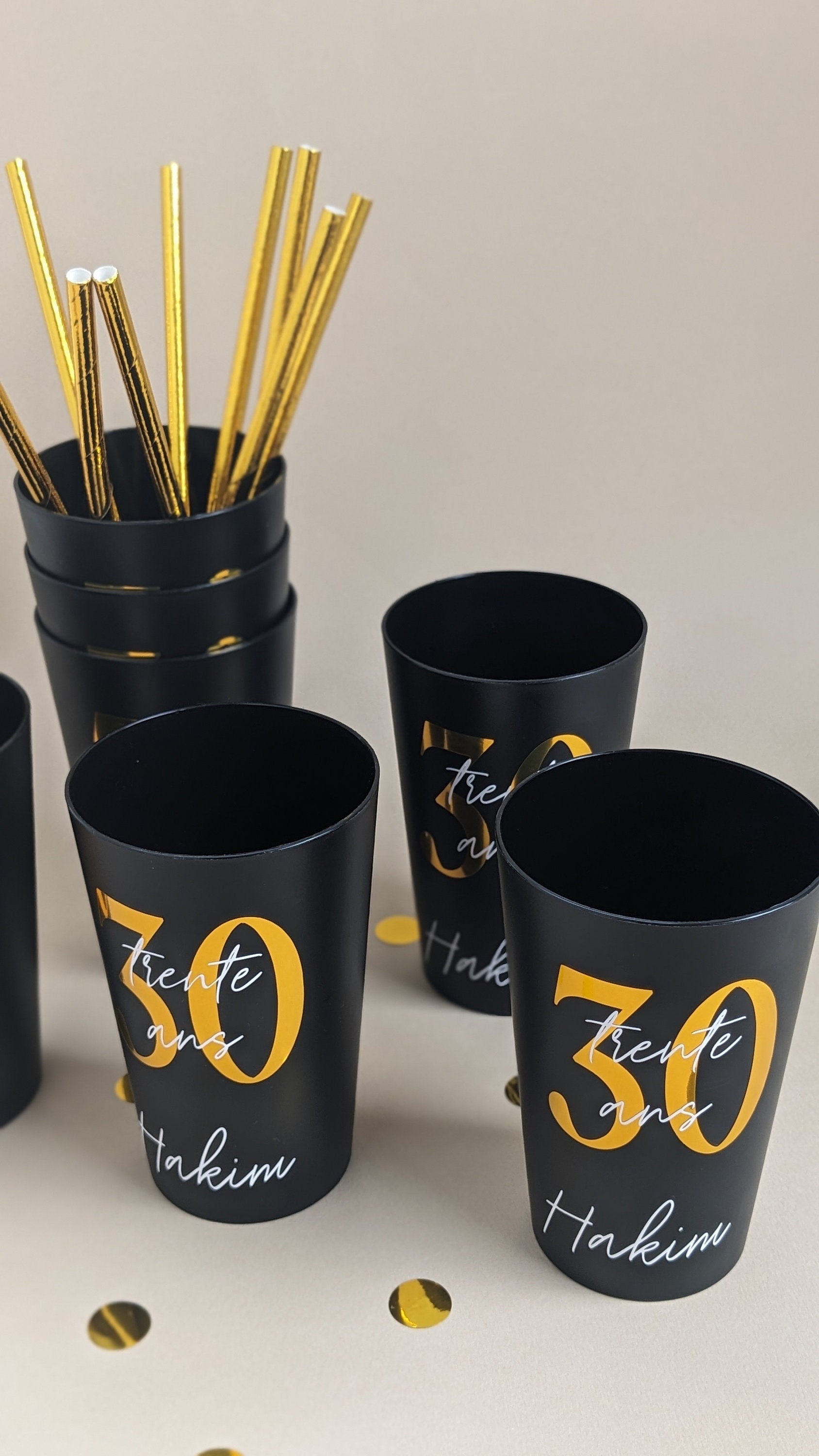 gobelet personnalisé anniversaire cadeau invité décoration personnalisable anniversaire gobelet réutilisable ecocup mariage gobelet homme