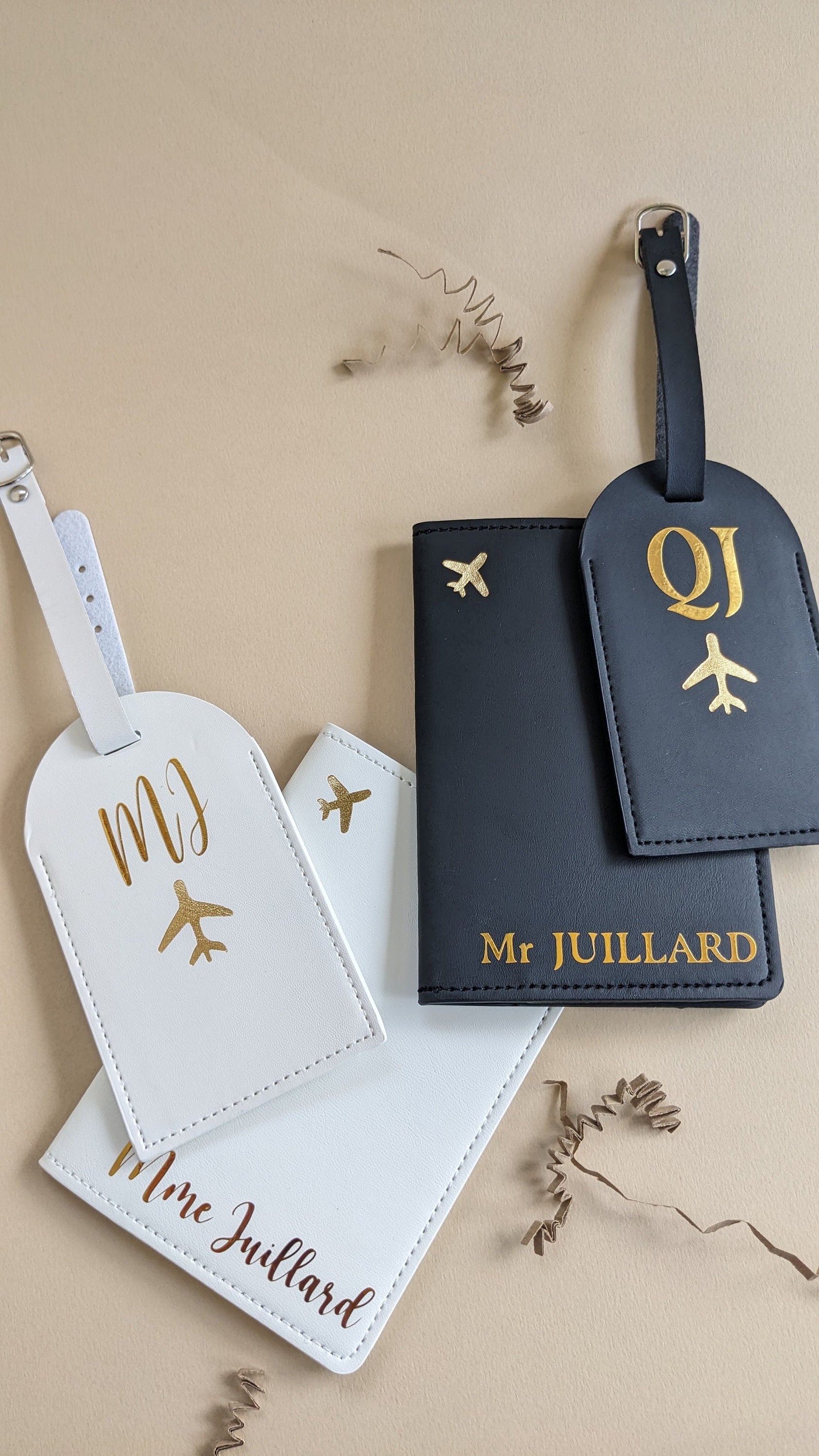 Coffret cadeau marié personnalisé flûte champagne couple cadeau anniversaire mariage personnalisé cadeau de noce jeune marié passeport duo