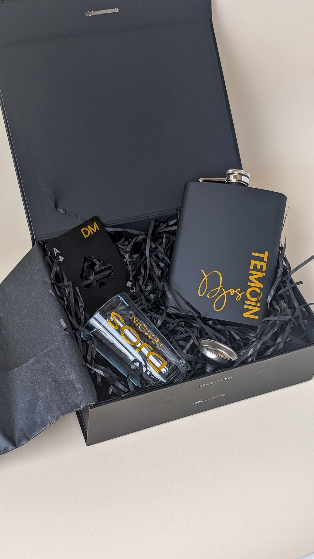 Veux tu être mon témoin demande personnalisée mariage cadeau témoin homme coffret cadeau personnalisé verre décapsuleur personnalisé flasque