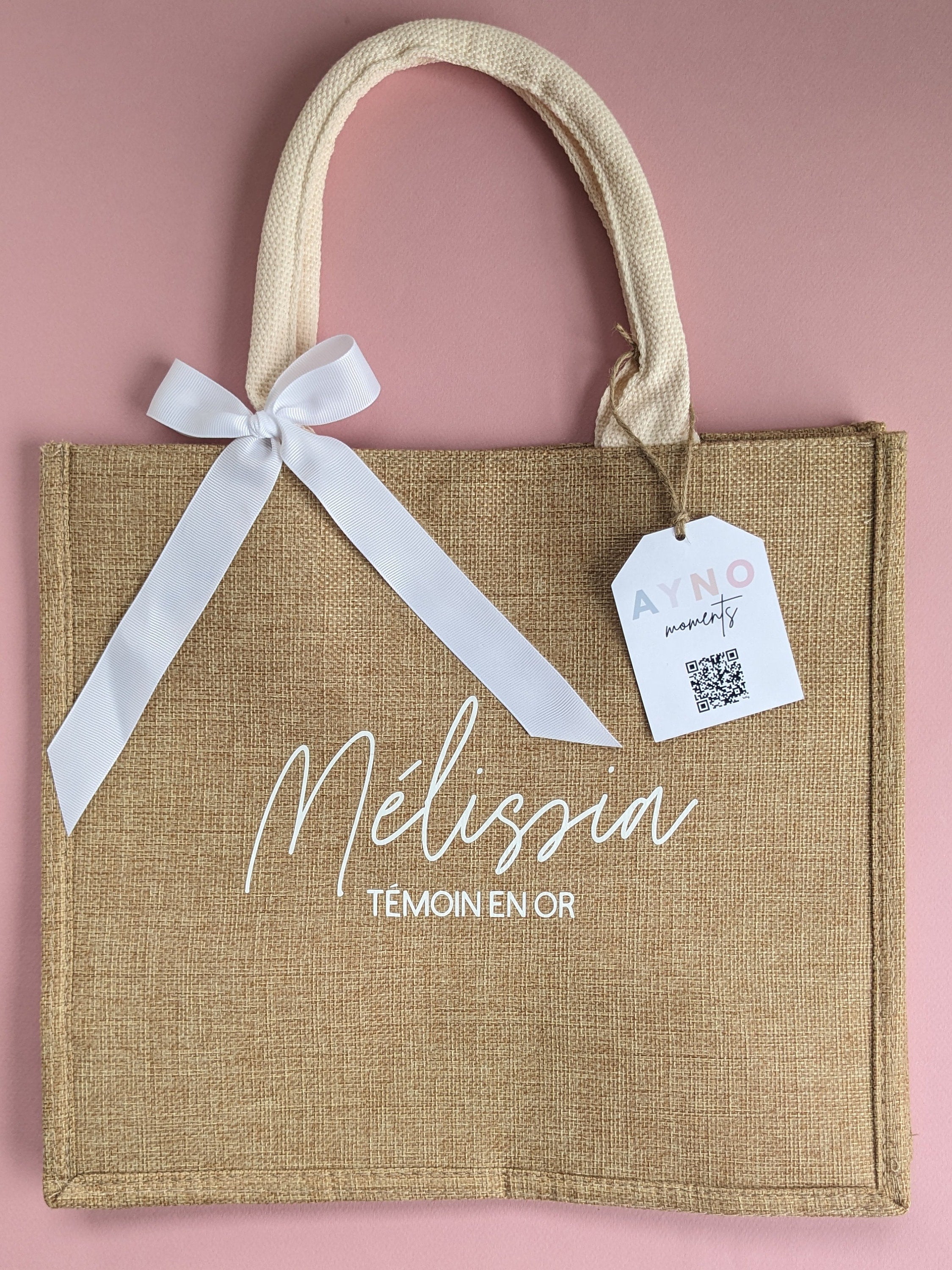 sac en jute personnalisé cadeau femme sac cabas toile jute cadeau demoiselle d'honneur sac enterrement vie jeune fille cadeau future mariée