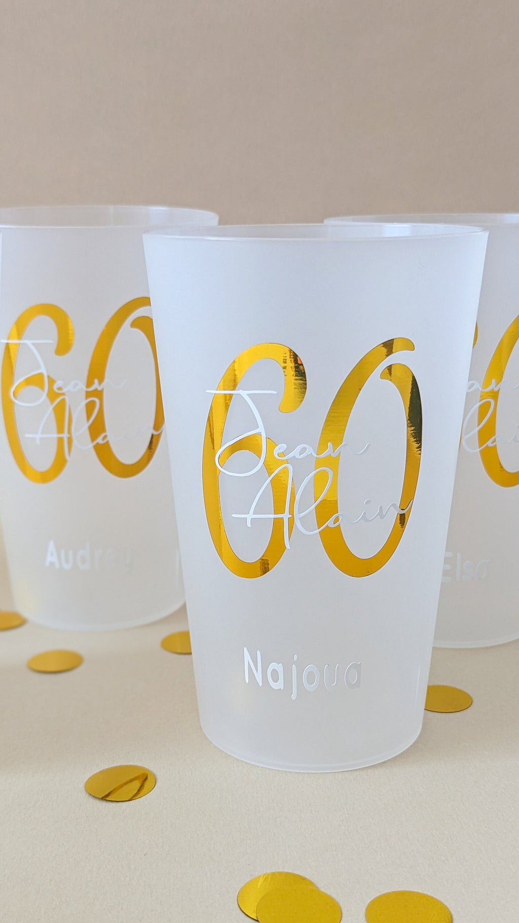 gobelet personnalisé anniversaire verre personnalisé mariage cadeau invité décoration personnalisé anniversaire gobelet réutilisable age