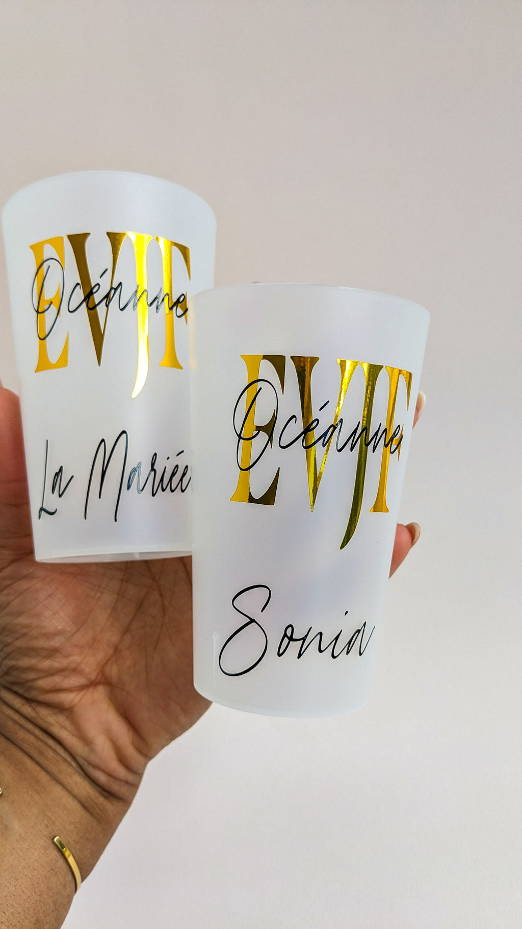 gobelet personnalisé evjf accessoires personnalisés future mariée cadeau invité evjf décoration personnalisée gobelet anniversaire mariage