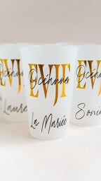 gobelet personnalisé evjf accessoires personnalisés future mariée cadeau invité evjf décoration personnalisée gobelet anniversaire mariage