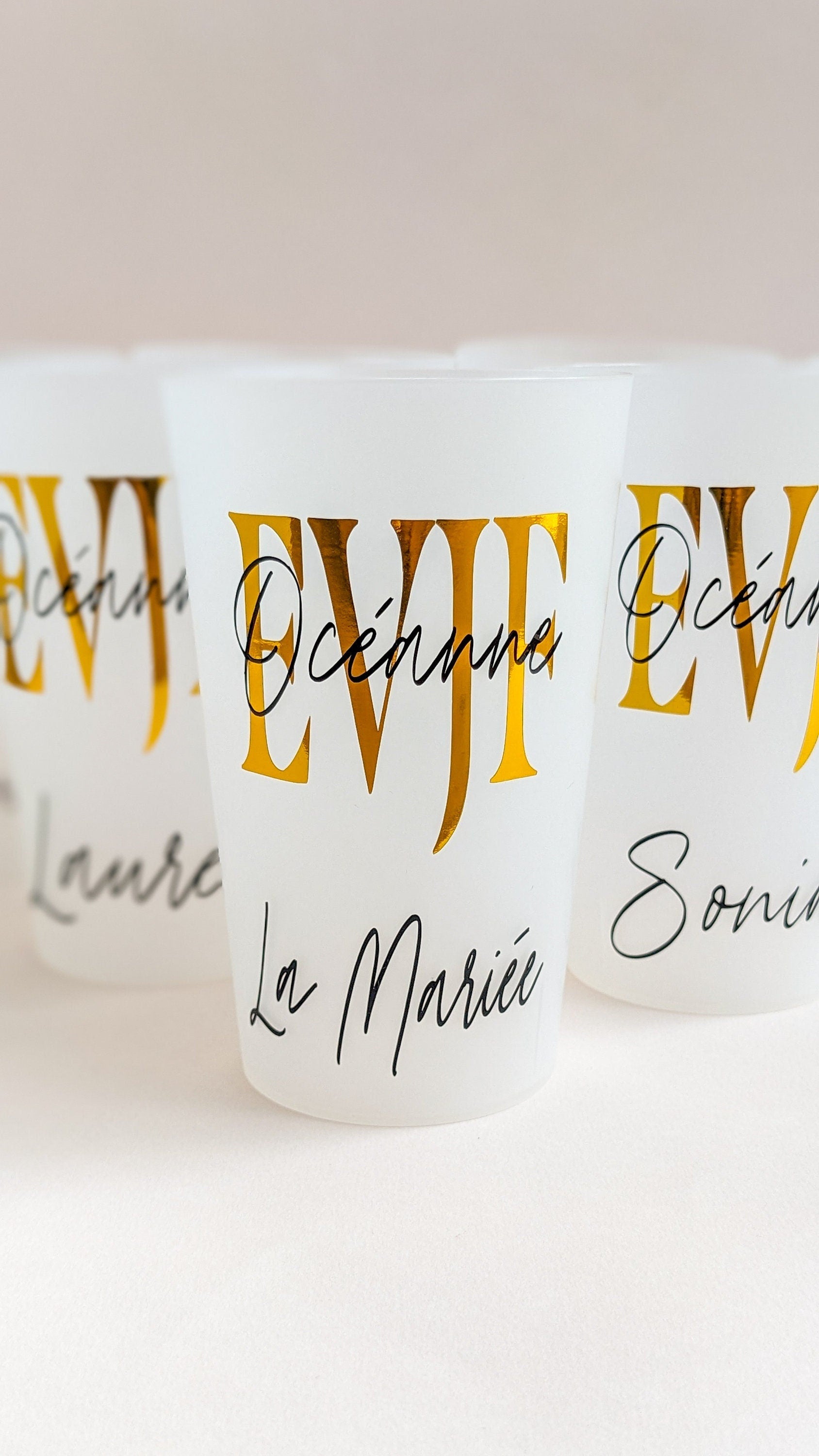 gobelet personnalisé evjf accessoires personnalisés future mariée cadeau invité evjf décoration personnalisée gobelet anniversaire mariage