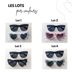 Lot lunettes de soleil personnalisées mariage stickers lunettes soleil couple lunette soleil coeur accessoires photo evjf