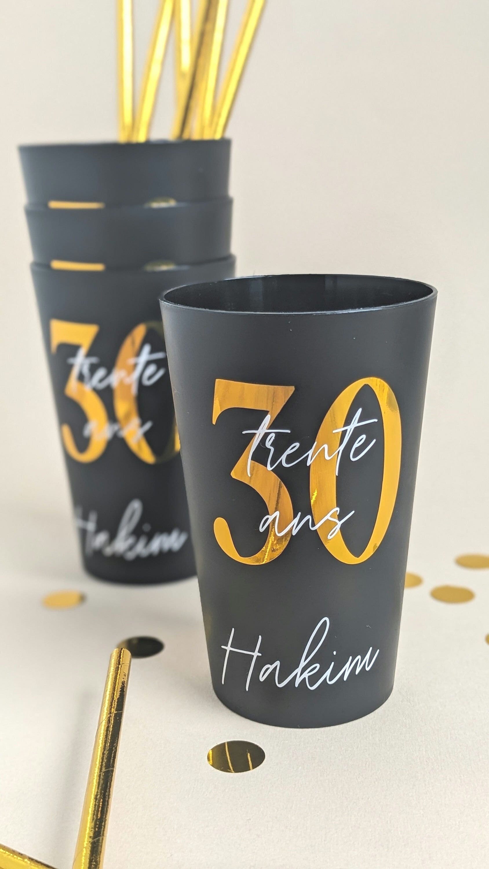 gobelet personnalisé anniversaire cadeau invité décoration personnalisable anniversaire gobelet réutilisable ecocup mariage gobelet homme