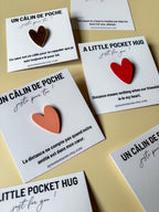 Sentimental Pocket Hug Gift Heartfelt Friendship Thinking of You Miniature Heart Long Distance Encouragement Customizable Get Well Present