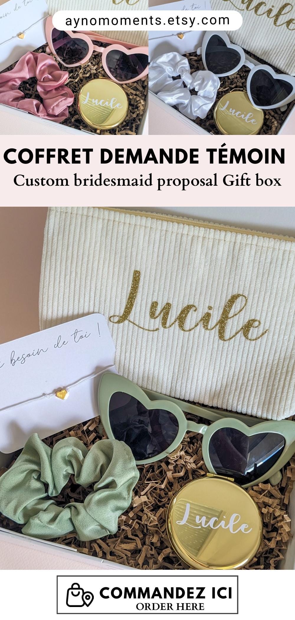 coffret demande témoin femme box témoin de mariage