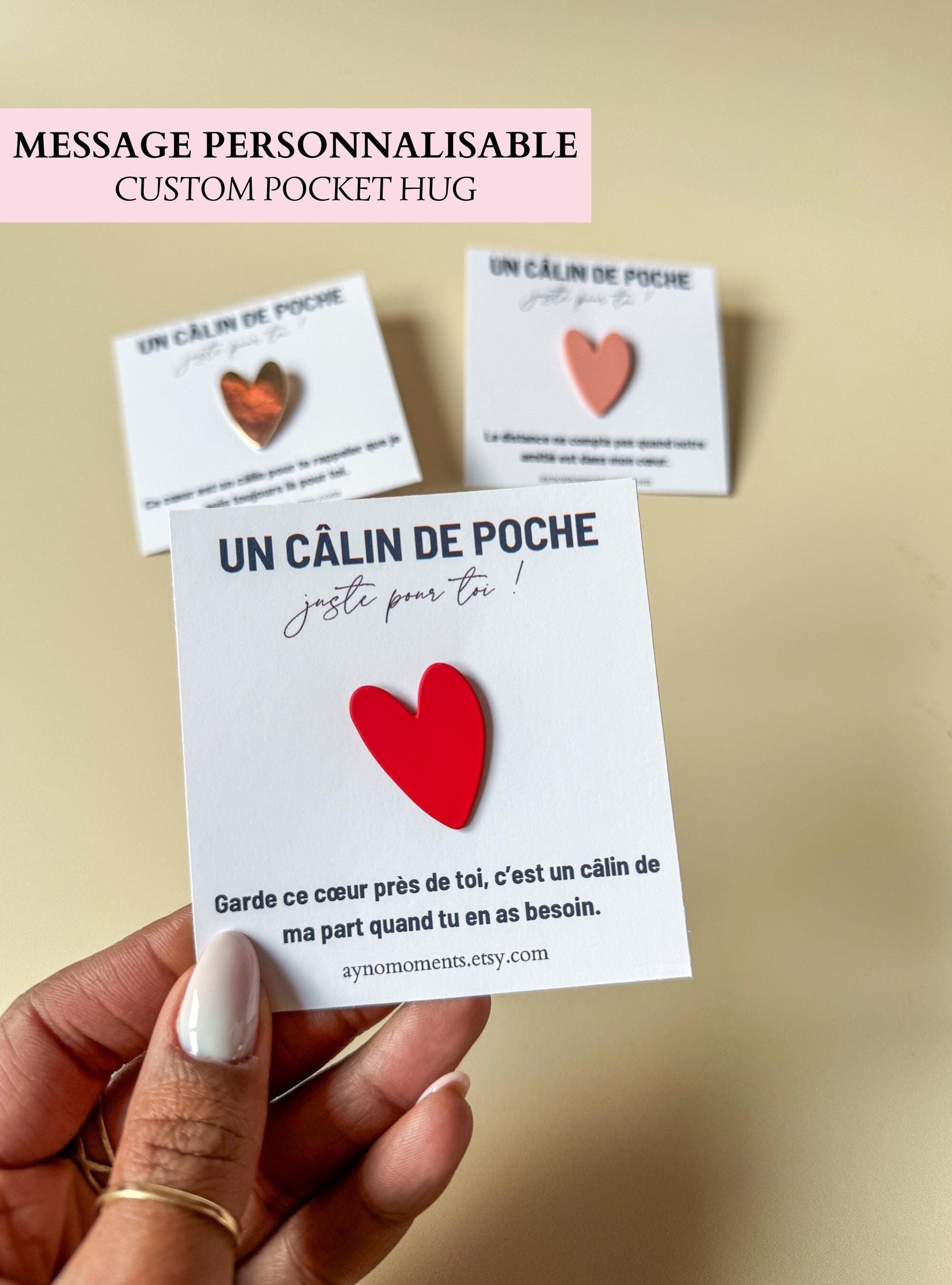 Pocket Hug Friendship Gift Thinking of You Gift Long Distance Relationship Gift Valentines Day Gift Mothers Day Gift Get Well Gift Miniature Heart