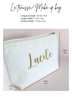 cadeau témoin mariage trousses toilette personnalisée