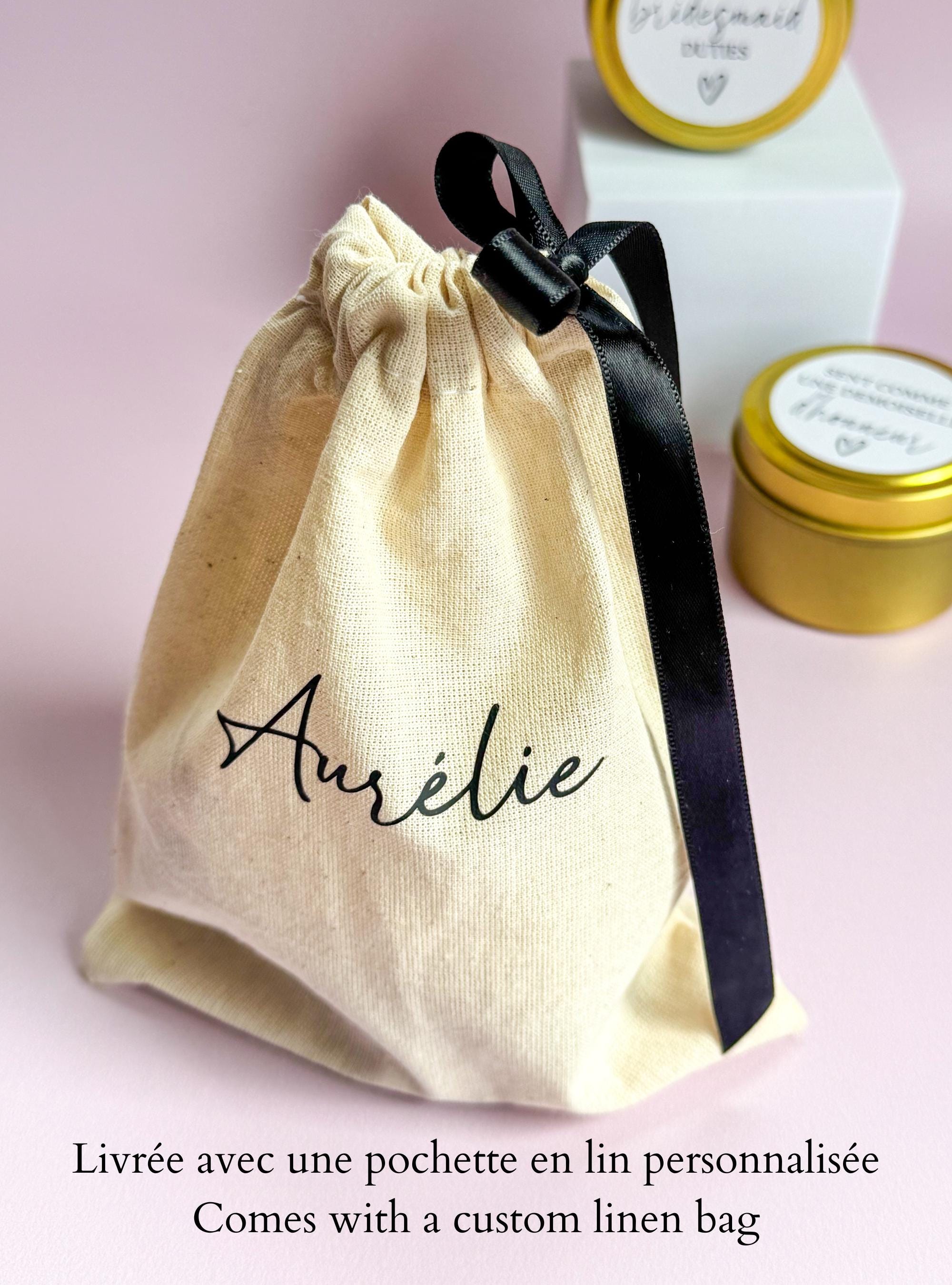 Bridesmaid Candle Gift for Wedding Party Favor Bridal Shower Thank You Present Gold Tin Candle Package for Bride Wedding Keepsake Maid Honor