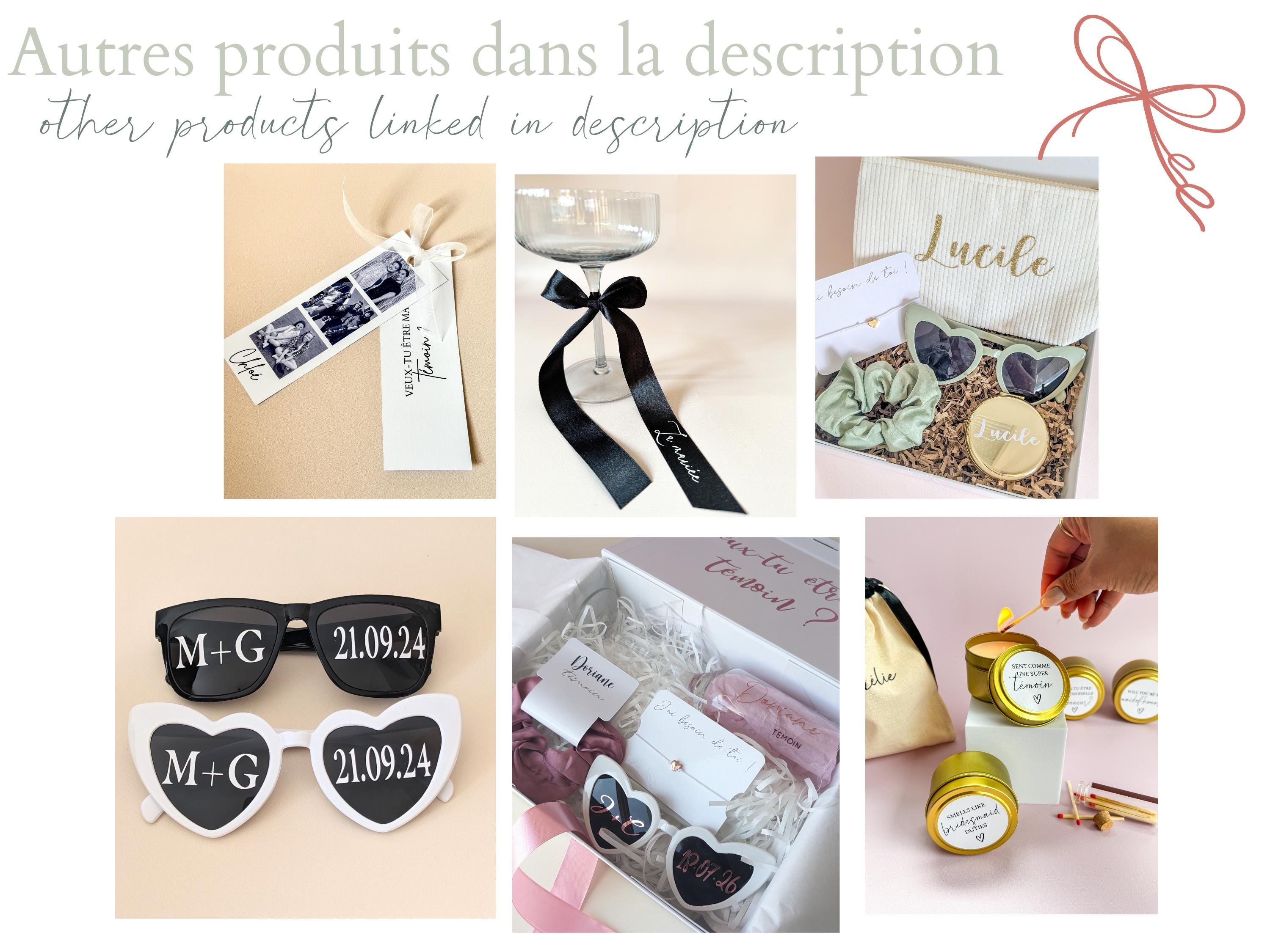 Luxury Bridesmaid Proposal Gift Box Champagne Flute Wedding Present Hair Clip Thank You Package Bridal Shower Party Gift Personalized Box