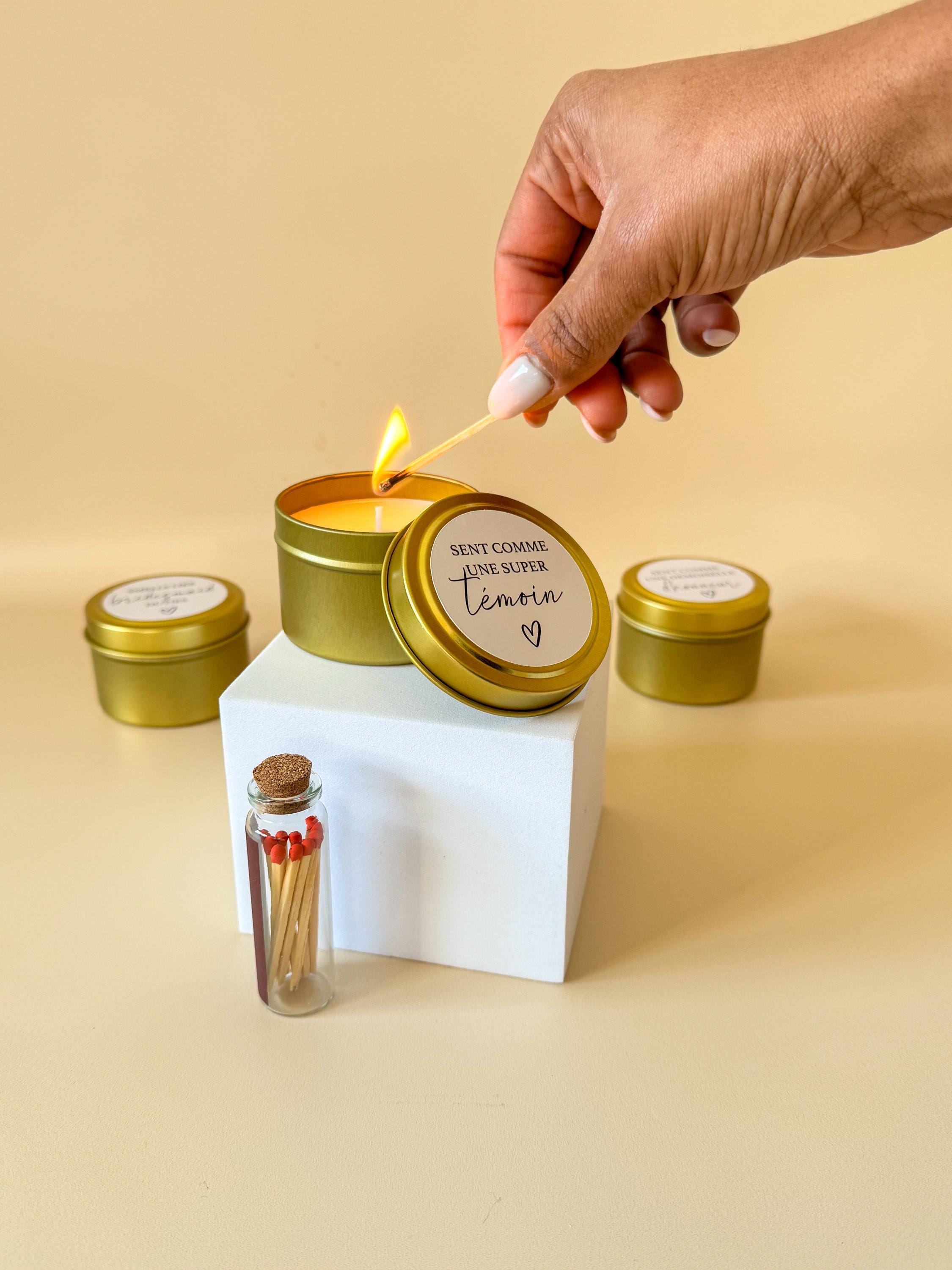 Bridesmaid Proposal Gift Box with Candle Custom Bridal Party Favor Gift Box Green Bridesmaid Proposal Gift Green Scrunchie Bachelorette