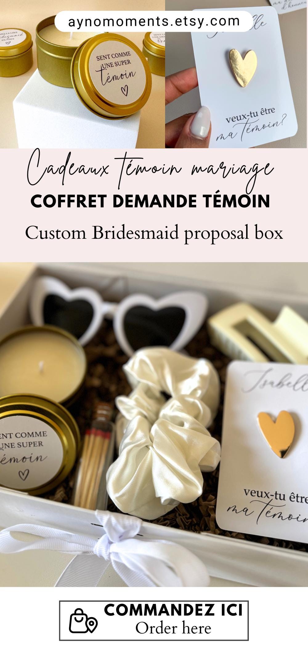 Bridesmaid Proposal Gift Box with Candle Custom Bridal Party Favor Gift Box Green Bridesmaid Proposal Gift Green Scrunchie Bachelorette