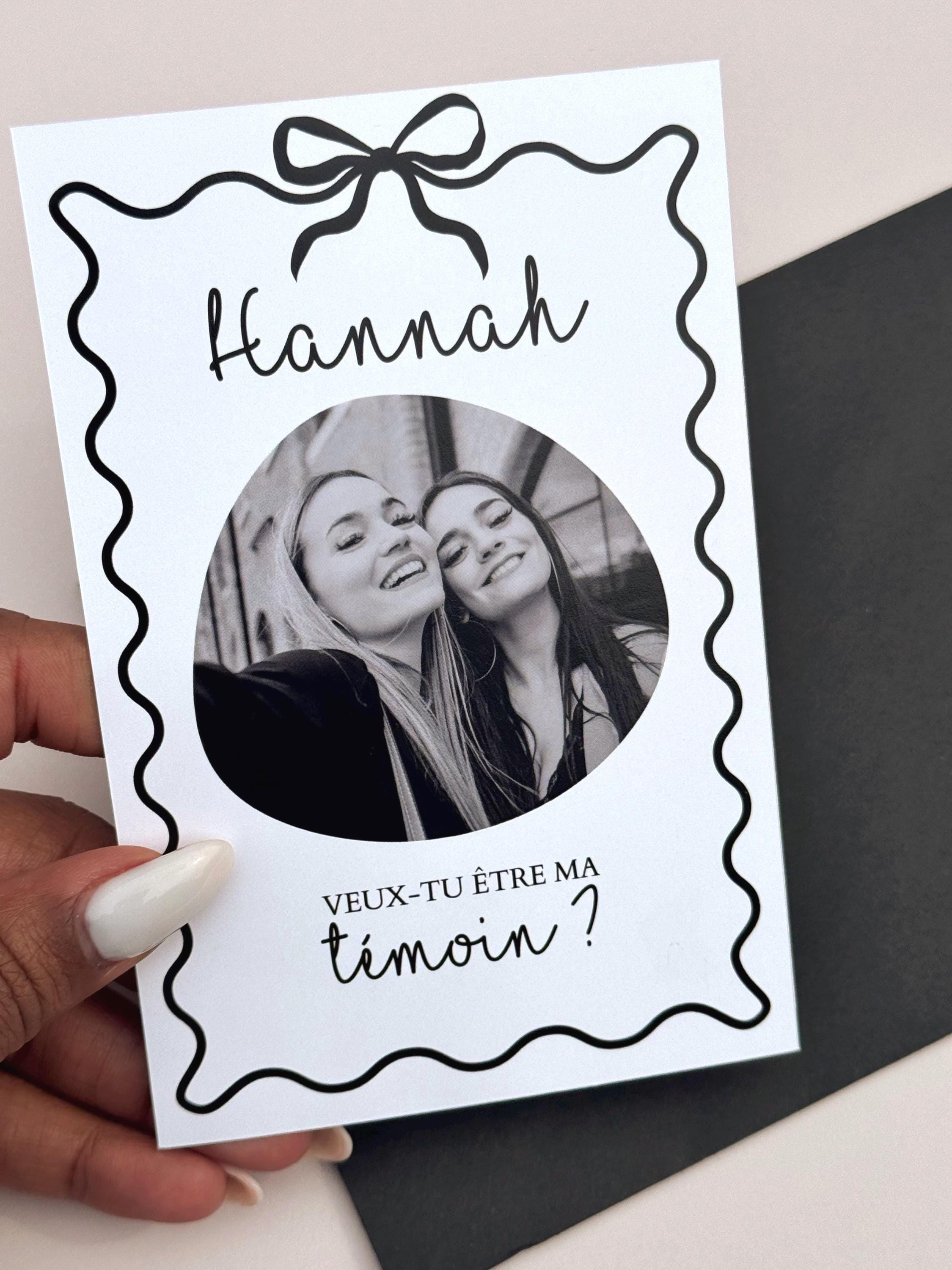 Bridesmaid Proposal Card Maid of Honor Photo Personalized Bridesmaid Gift Bridal Party Whimsical Bridesmaid Proposal Card Will You Be My