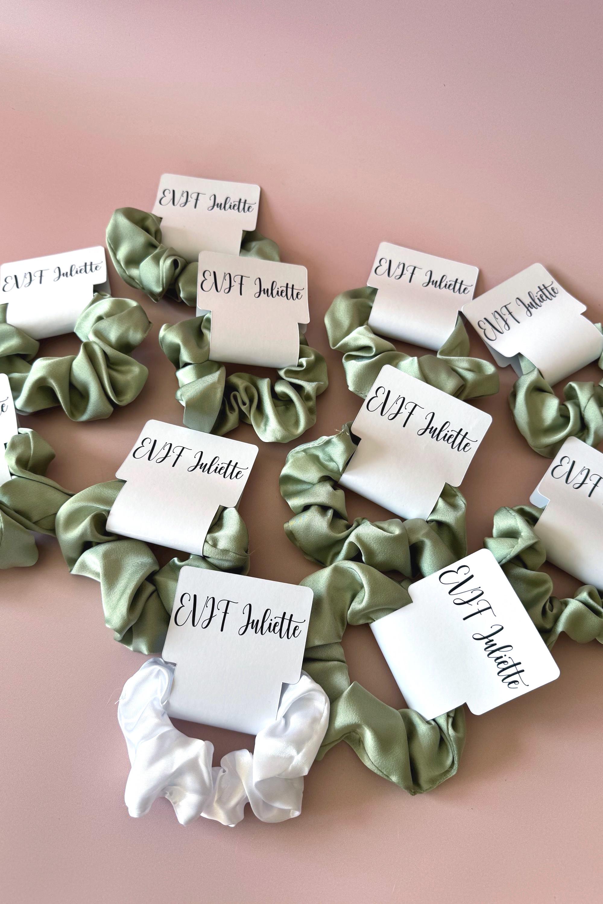 Bachelorette Satin Scrunchie Team Bride Gift Bridesmaid Proposal Silk Scrunchie Gift Bridal Party Accessories Bachelorette Party Gift Hen