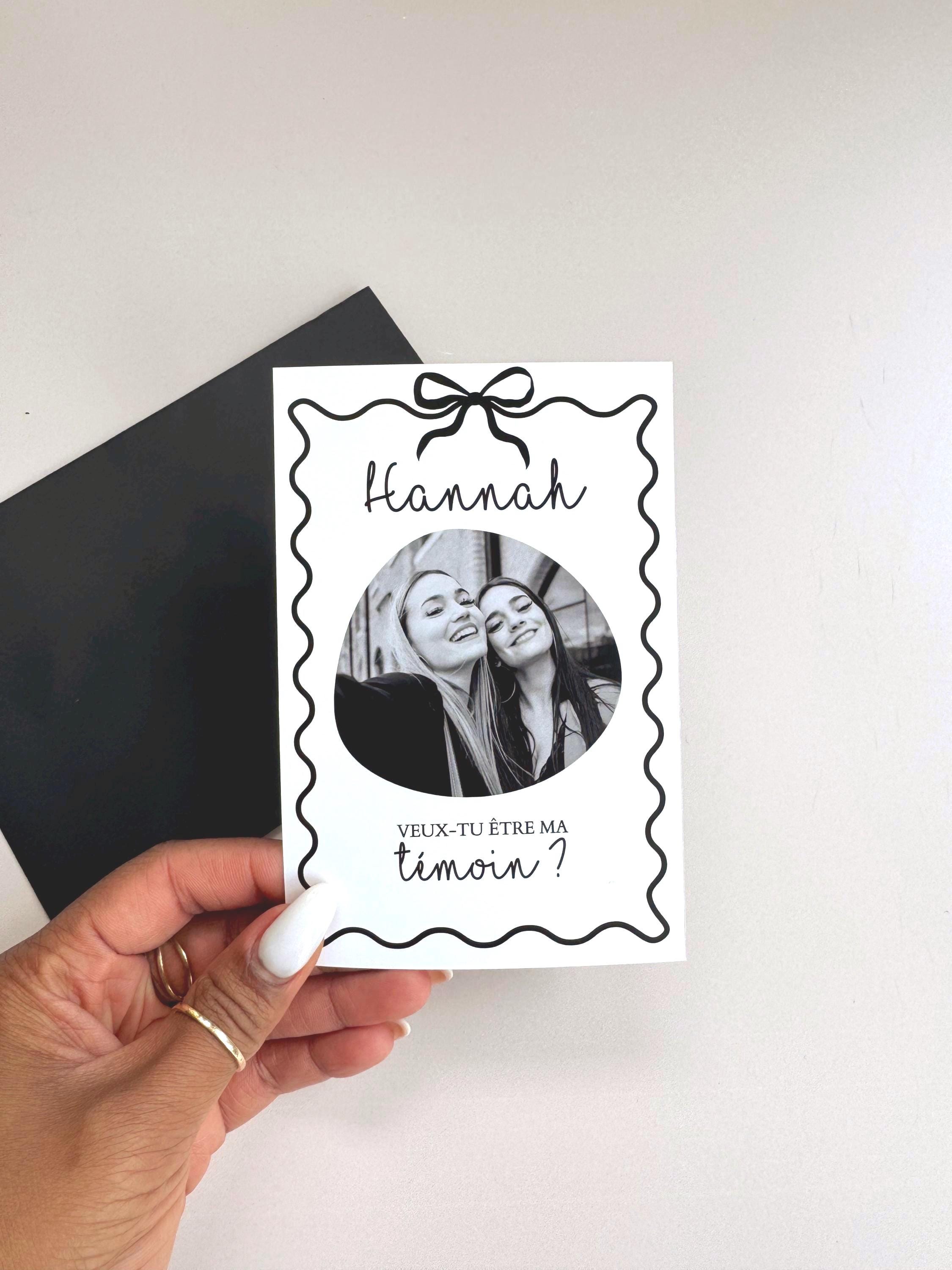 Bridesmaid Proposal Card Maid of Honor Photo Personalized Bridesmaid Gift Bridal Party Whimsical Bridesmaid Proposal Card Will You Be My