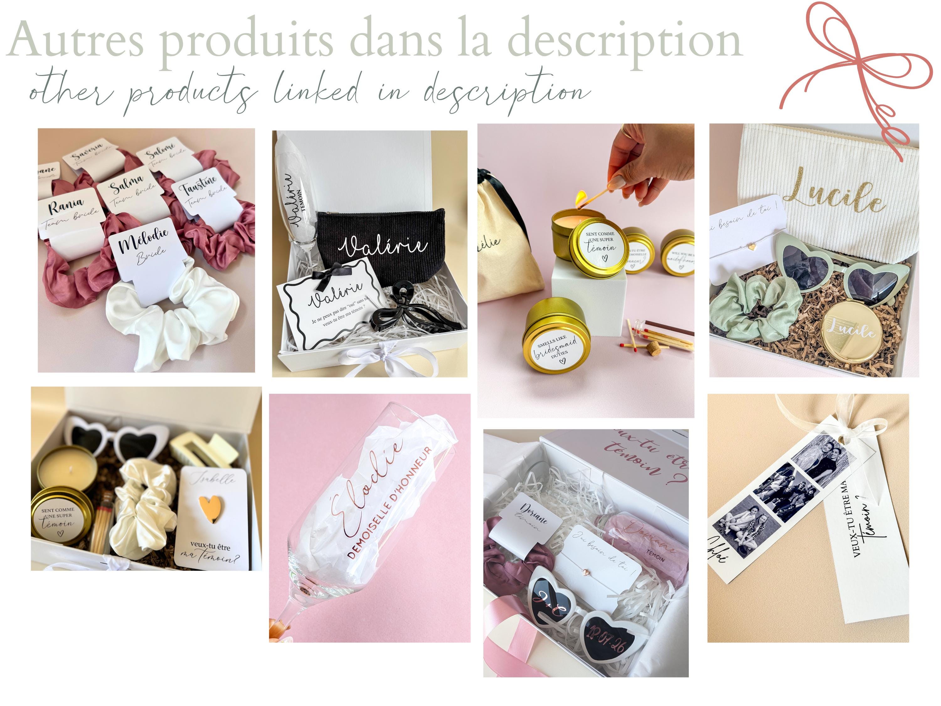 Satin scrunchie bridesmaid proposal gift for the bride silk scrunchie for wedding accessories bachelorette party gift for her