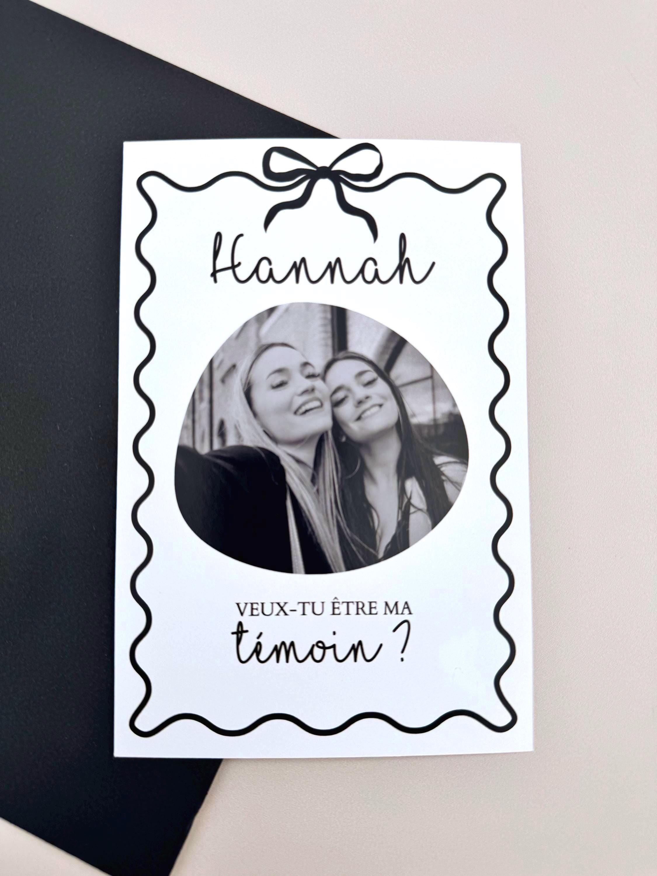Bridesmaid Proposal Card Maid of Honor Photo Personalized Bridesmaid Gift Bridal Party Whimsical Bridesmaid Proposal Card Will You Be My