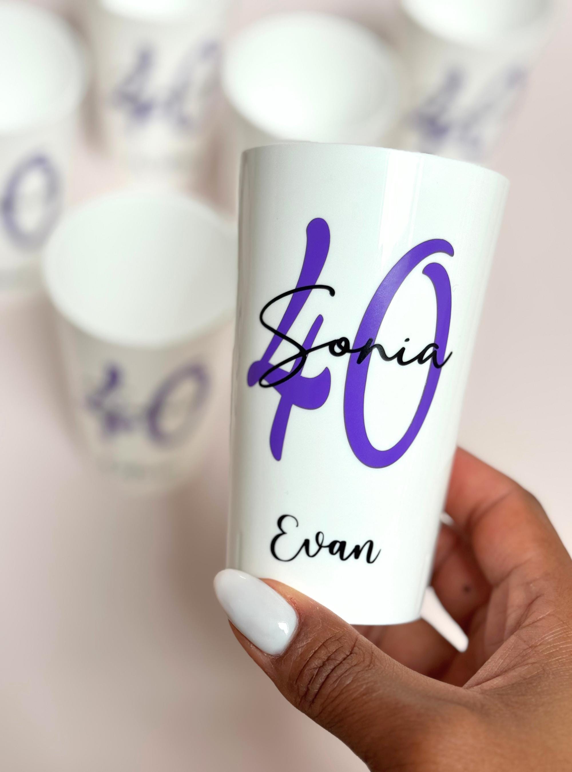 anniversaire gobelet personnalisé cadeaux invités verre personnalisé décoration anniversaire 40 ans gobelet réutilisable écocup personnalisé