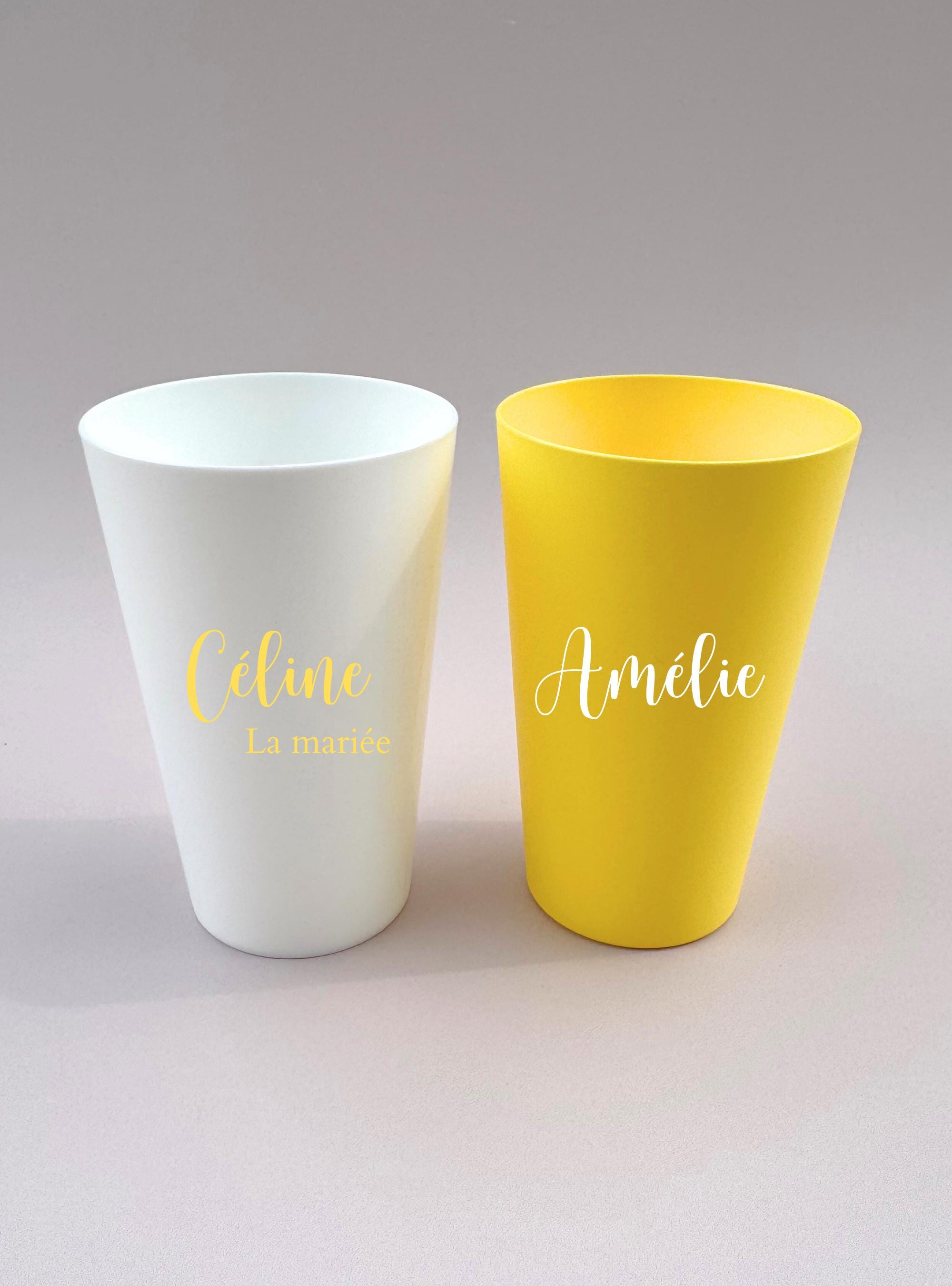 Gobelet EVJF Personnalisé Future Mariée EVJF Décoration Rose Gobelet Team Mariée Accessoire EVJF Cadeau Personnalisé Demoiselle d'Honneur