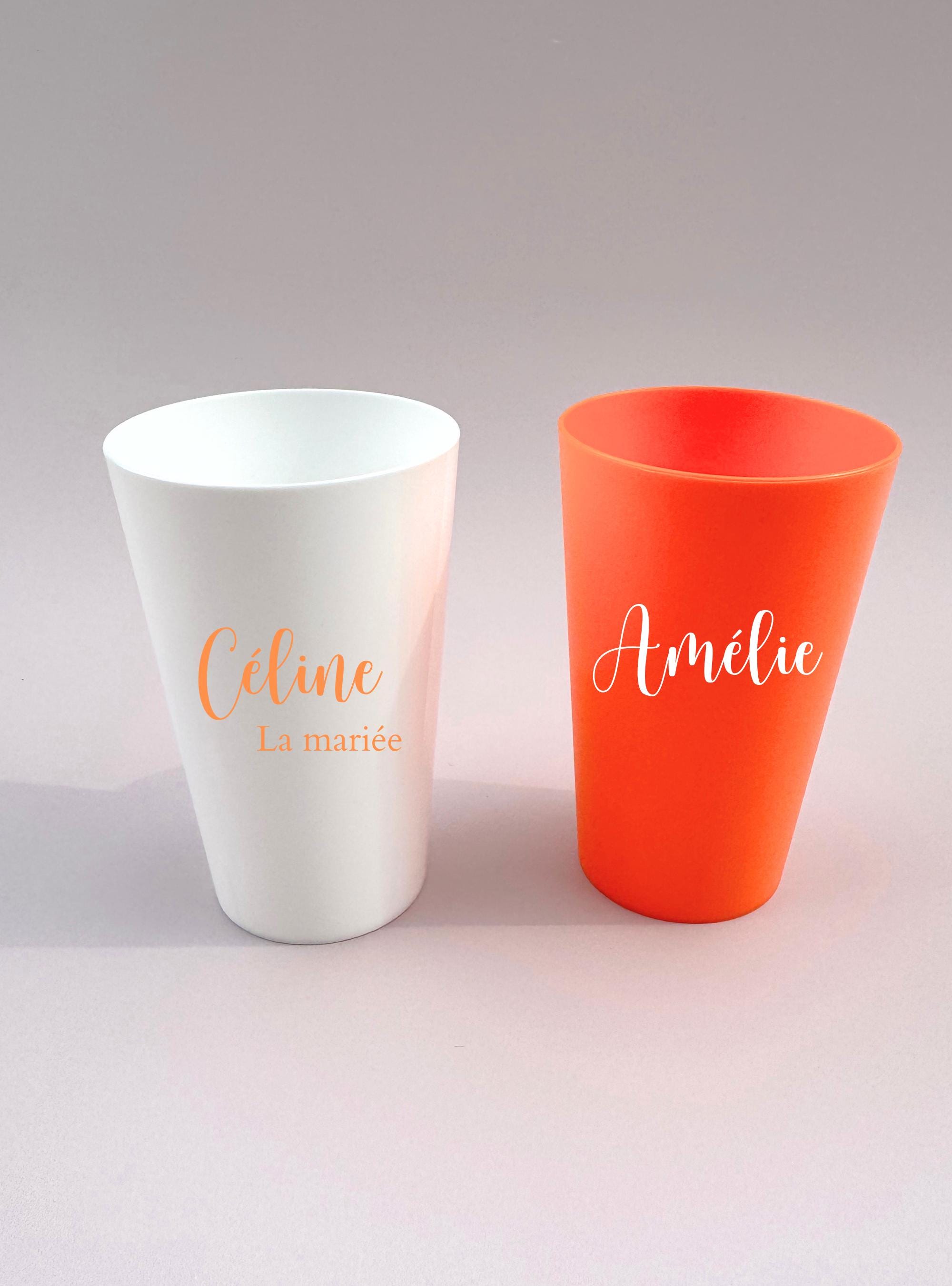 Gobelet EVJF Personnalisé Future Mariée EVJF Décoration Rose Gobelet Team Mariée Accessoire EVJF Cadeau Personnalisé Demoiselle d'Honneur