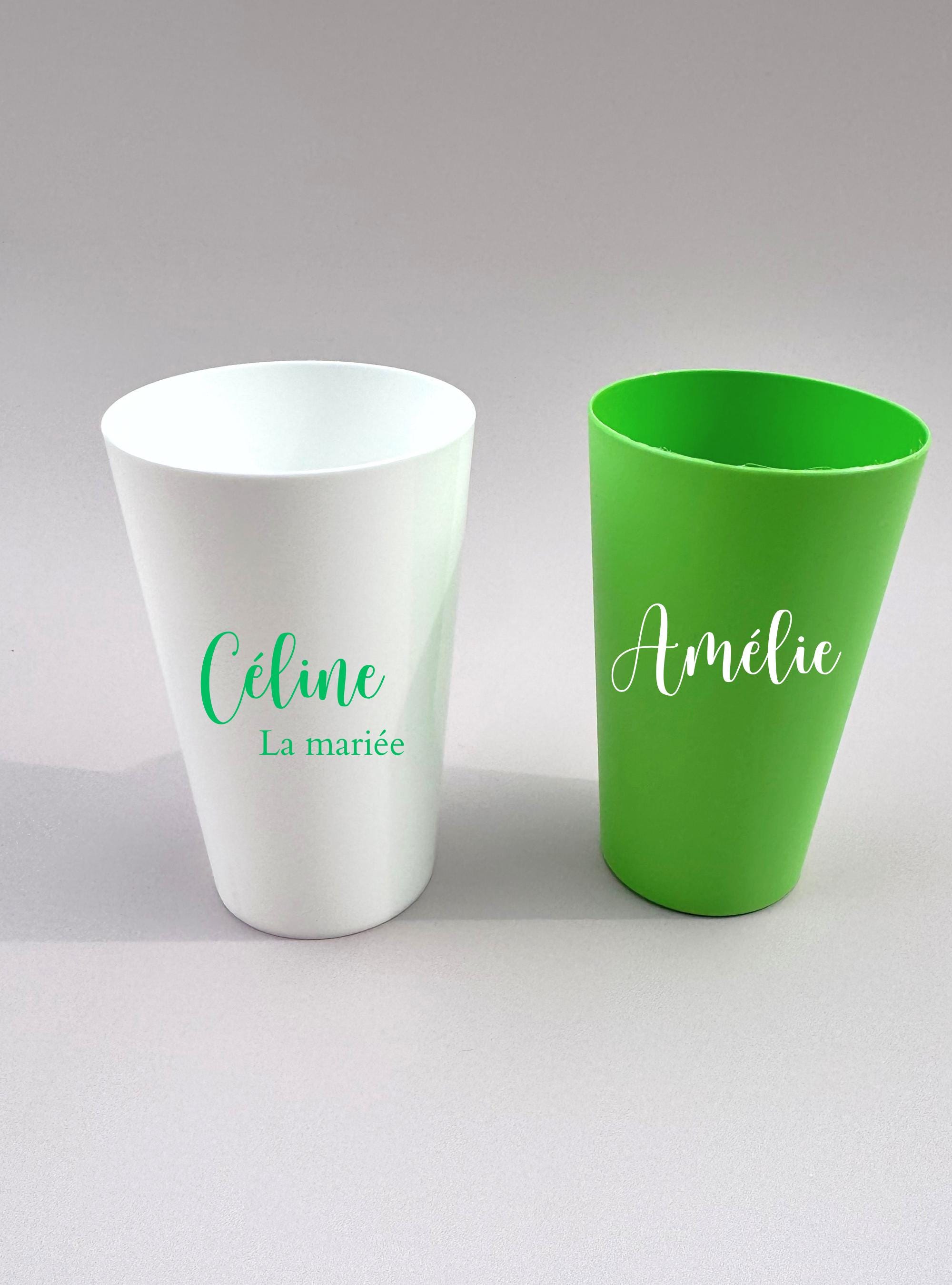 Gobelet EVJF Personnalisé Future Mariée EVJF Décoration Rose Gobelet Team Mariée Accessoire EVJF Cadeau Personnalisé Demoiselle d'Honneur