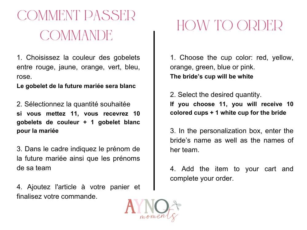 Gobelet EVJF Personnalisé Future Mariée EVJF Décoration Rose Gobelet Team Mariée Accessoire EVJF Cadeau Personnalisé Demoiselle d'Honneur