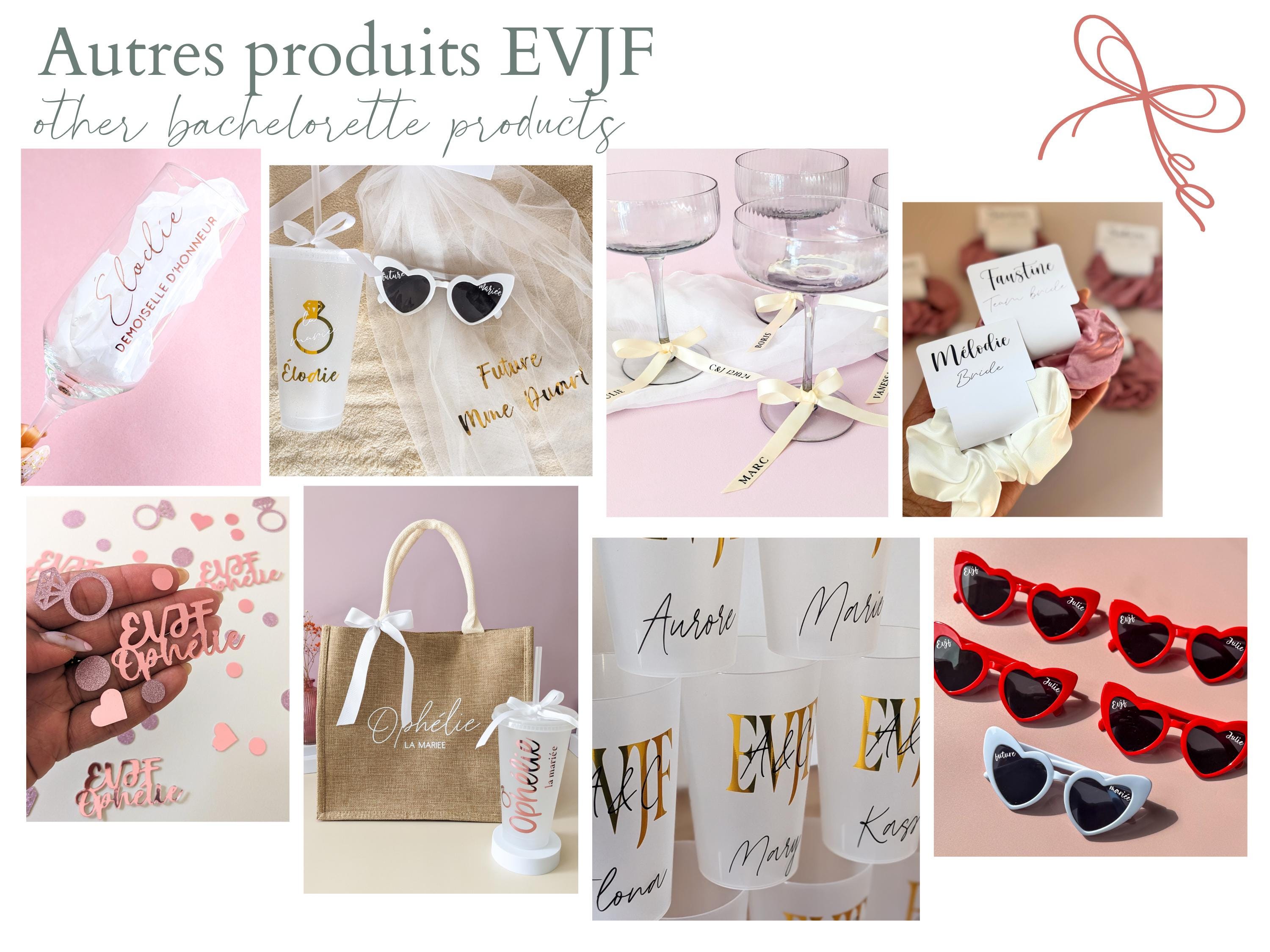 Gobelet EVJF Personnalisé Future Mariée EVJF Décoration Rose Gobelet Team Mariée Accessoire EVJF Cadeau Personnalisé Demoiselle d'Honneur