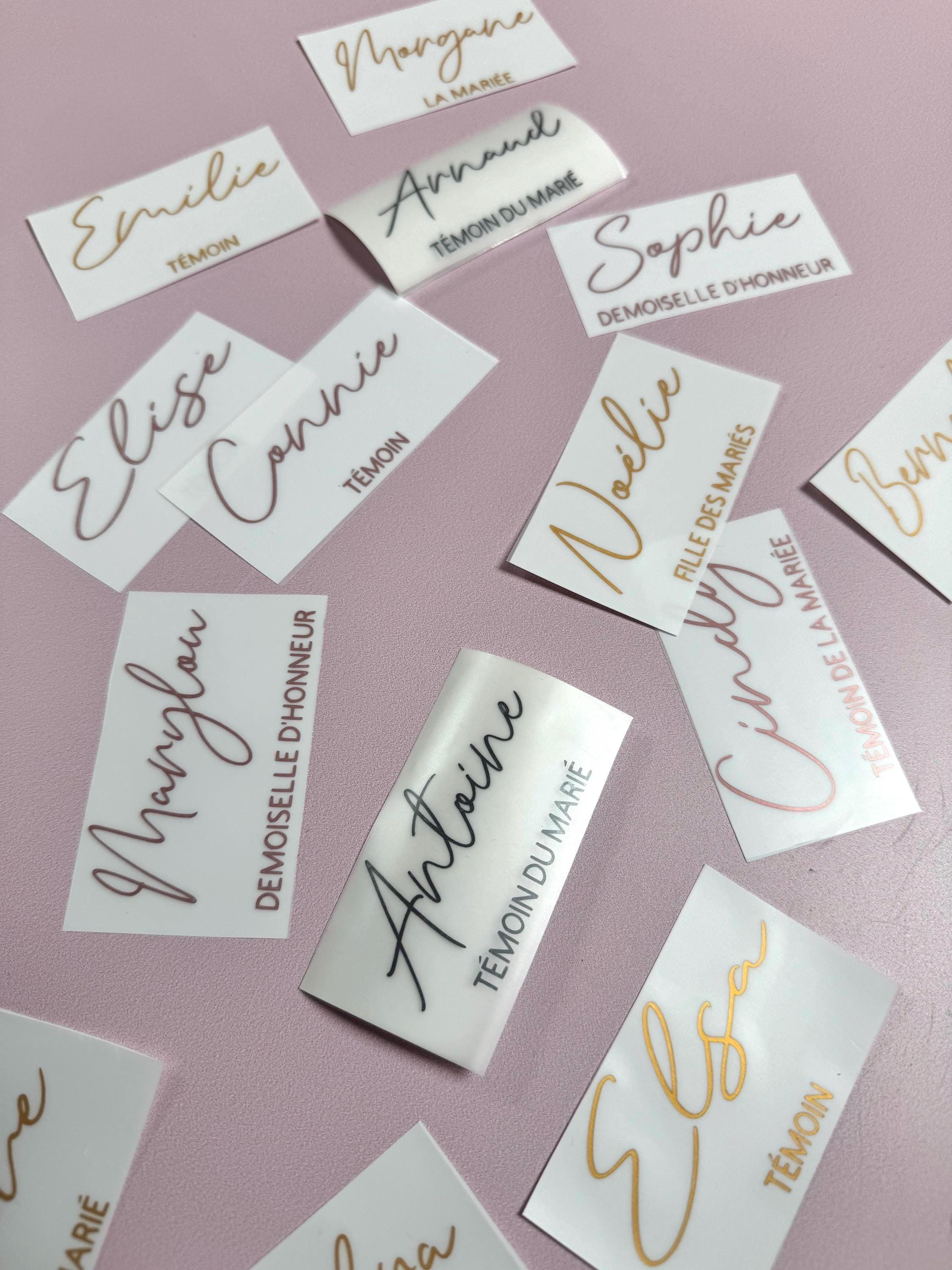 Flûte à Champagne Personnalisé Cadeau Mariage Demande Témoin Verre Personnalisé Mariage Sticker Flûte de Champagne Prénom Futur Marié Cadeau