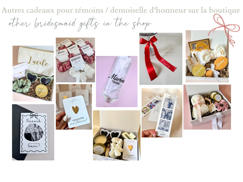 Coupe de Champagne Personnalisé Cadeau Demoiselle d'Honneur Demande Témoin Flûte Personnalisé Mariage Sticker Flûte Champagne Mariage Noir