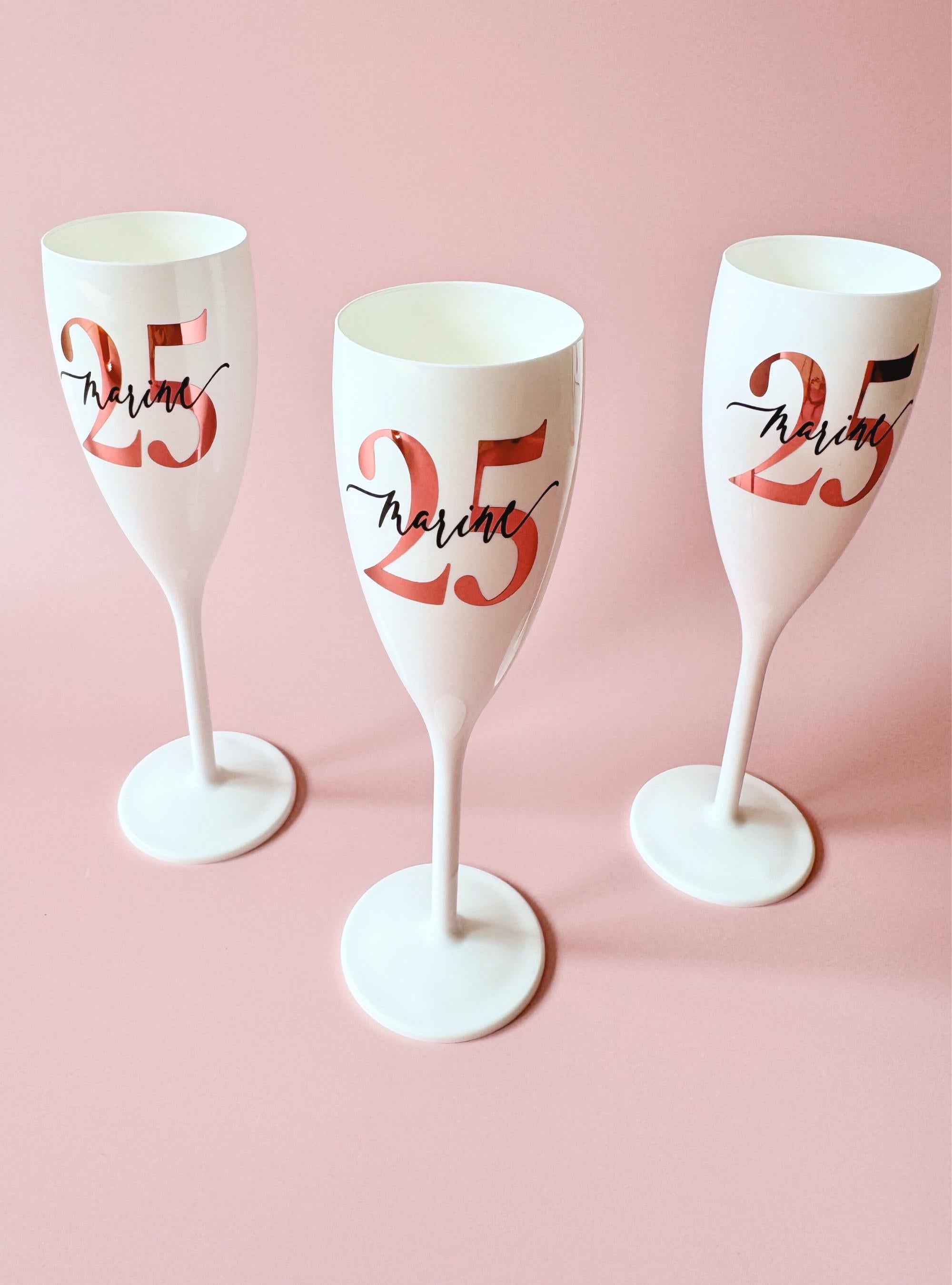 Flûte Champagne Personnalisée Plastique Cadeau Anniversaire Flûte Champagne 30 ans Souvenir Anniversaire Femme 30 ans Gobelet Personnalisé