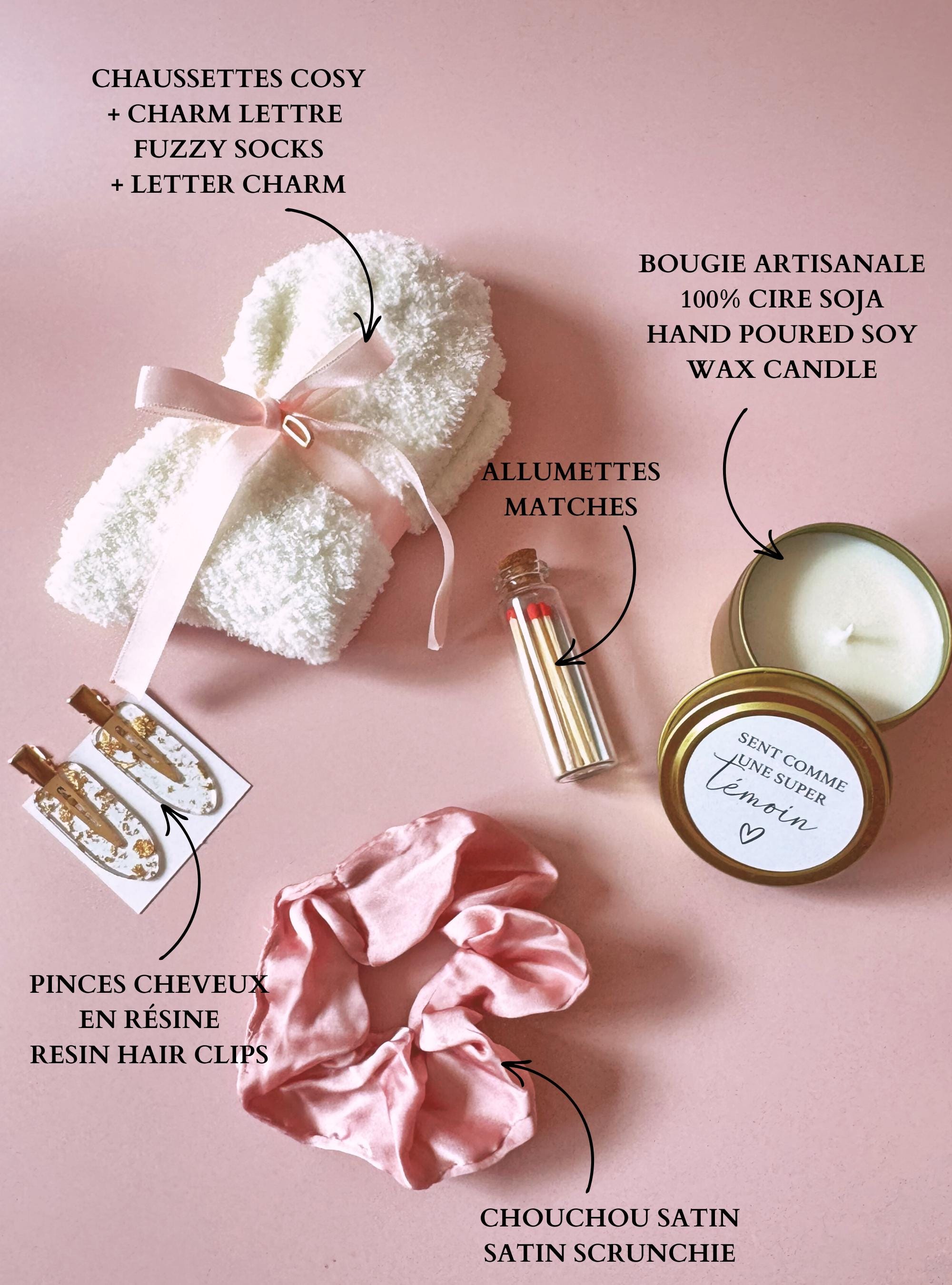 Custom Gift Proposal Bridesmaid Box Candle Wedding Enamel Pin Bridal Party Sunglasse Bridesmaid Scrunchie Maid of Honor Proposal Candle Gift