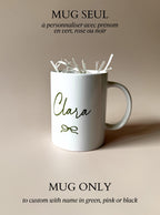 Cadeau Mug Personnalisé Noël Cadeau Femme Personnalisé Tasse Céramique Prénom Vert Mug Coffret Accessoires Cheveux Cadeau Noël Soin Fille