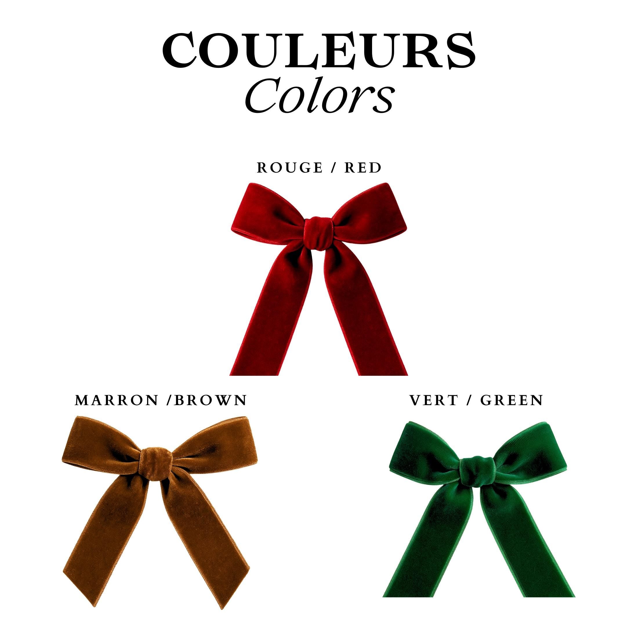 Ruban Velours Vert Marque Place Hiver Mariage Personnalisé Ruban Marque Place Déco Table Mariage Rond de Serviette Noeud Ruban Personnalisé