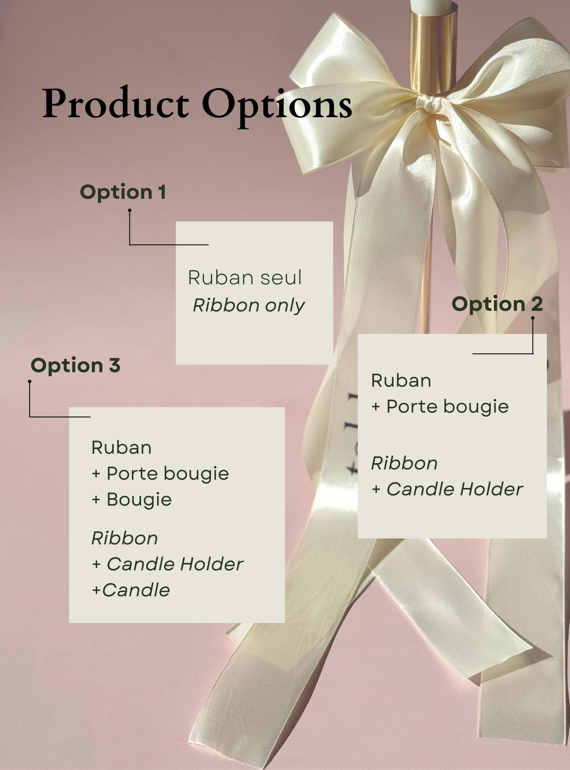 Ruban Numéro de Table Mariage Personnalisé Décoration Centre de Table Mariage Bougie Ruban Satin Mariage Chic Centre de Table Bougie Doré