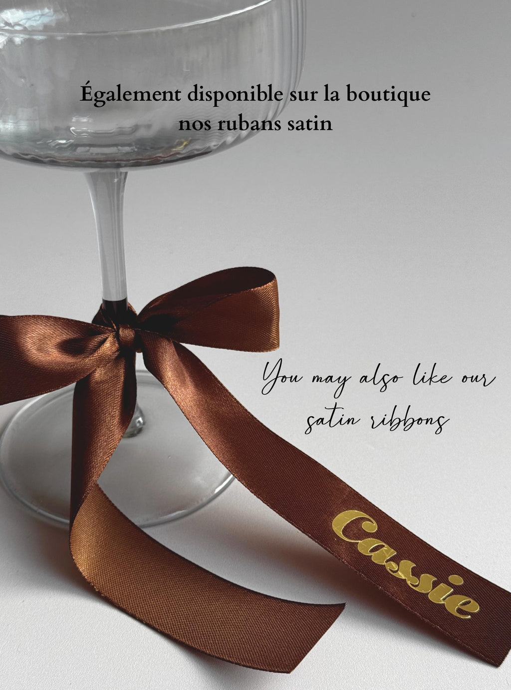 Ruban Velours Vert Marque Place Hiver Mariage Personnalisé Ruban Marque Place Déco Table Mariage Rond de Serviette Noeud Ruban Personnalisé