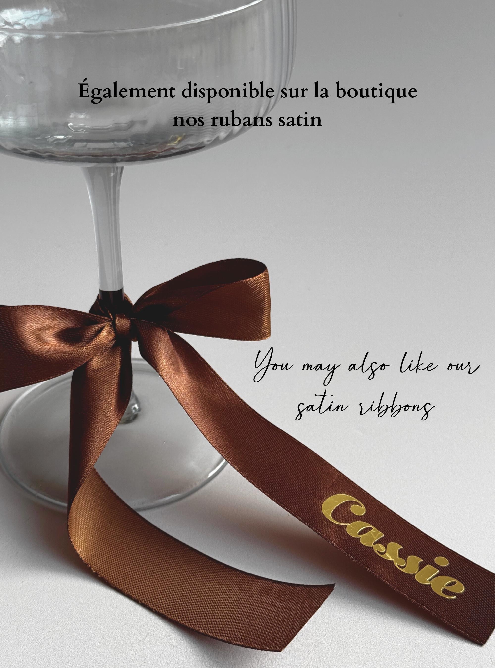 Ruban Velours Vert Marque Place Hiver Mariage Personnalisé Ruban Marque Place Déco Table Mariage Rond de Serviette Noeud Ruban Personnalisé