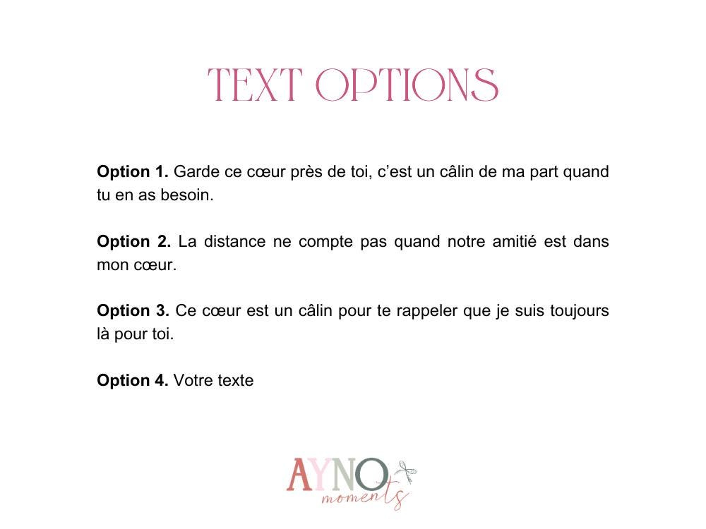 Câlin de Poche Pin's Coeur Cadeau Mère Fille Câlin de Poche Meilleure Amie Cadeau Réconfort Relation à Distance Cadeau Collègue Carte Pin's