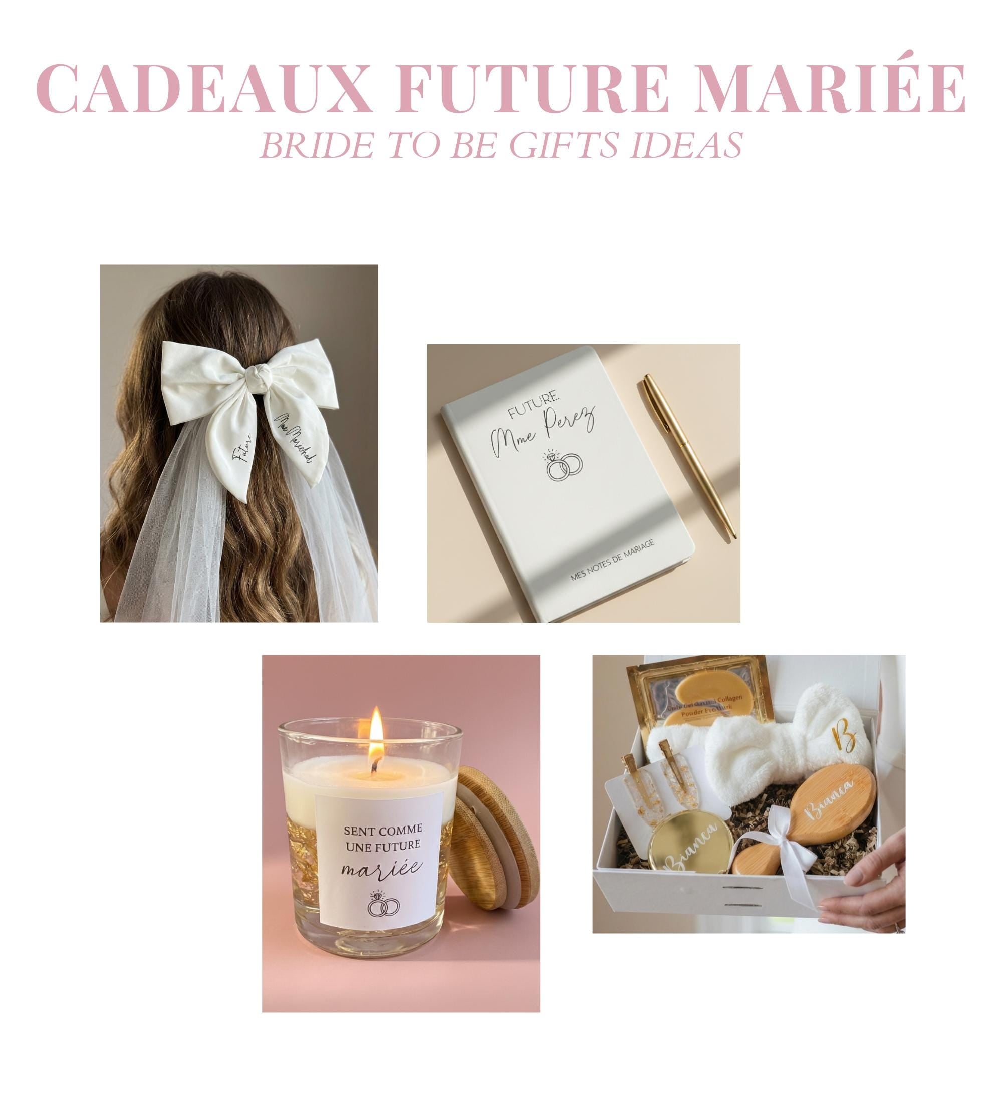 Voile Mariée Noeud Personnalisé Cadeau Future Mariée Accessoire EVJF Personnalisé Cadeau Fiançailles Accessoire Cheveux Mariée Voile Tulle