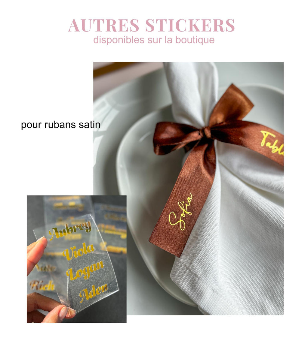 Lot Sticker Personnalisé Panneau Bienvenue Mariage Lettrage Vinyle Sticker Miroir Personnalisé Mariage Panneau Accueil Cérémonie Laïque