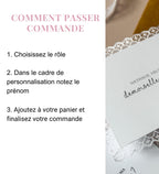 Carte Demande Demoiselle d'Honneur Cadeau Veux Tu Etre Ma Demoiselle d'Honneur Annonce Témoin Mariage Carte Dentelle Mariage